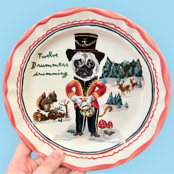Anthropologie Other - Anthropologie, 12 Days of Christmas Drummers Drumming, French Bulldog Frenchie